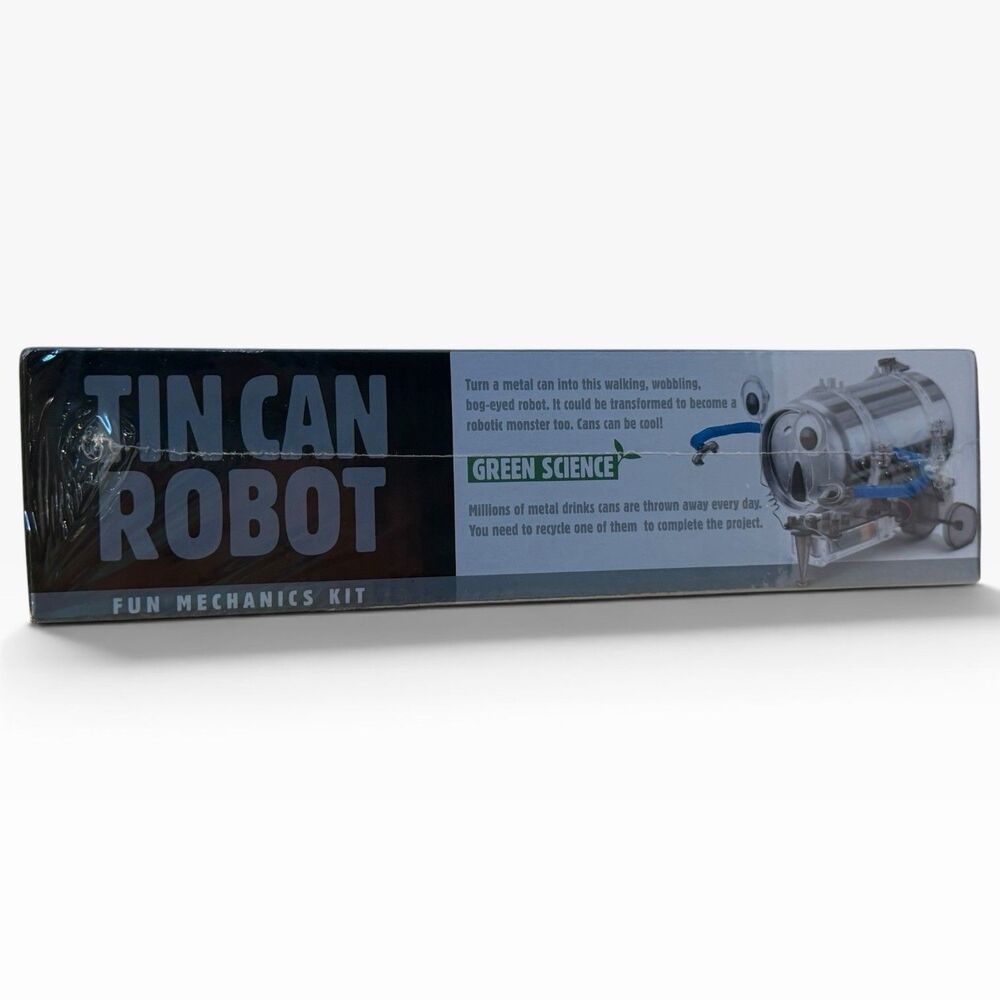 Tin Can Robot 4M Green Science STEM Kit New Sealed Toysmith KidzRobotix 8+ - Picture 5 of 7